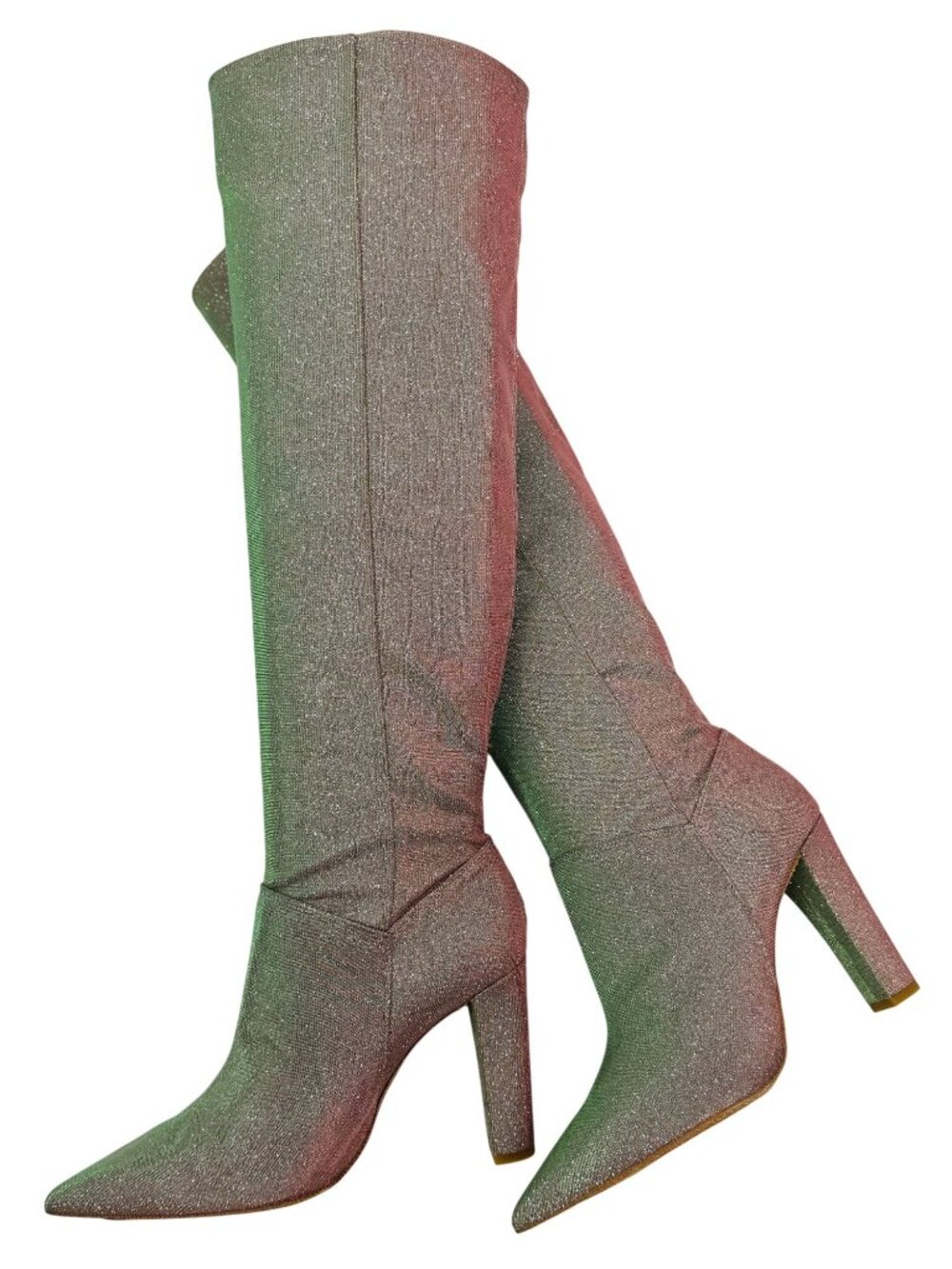 NIB Free People Shimmer Knee High Slouch Boots 10 | Indie Sleaze Glamoratti Y2K - Picture 2 of 16